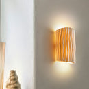 Nordic Resin Striped Half Cylinder Wall Sconce