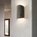 Nordic Resin Striped Half Cylinder Wall Sconce