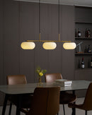Contemporary 3-Light Glass Globe Pendant Ceiling Fixture
