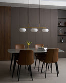 Contemporary 3-Light Glass Globe Pendant Ceiling Fixture