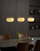 Contemporary 3-Light Glass Globe Pendant Ceiling Fixture