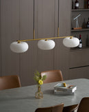Contemporary 3-Light Glass Globe Pendant Ceiling Fixture