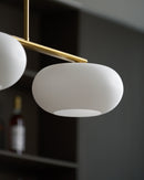 Contemporary 3-Light Glass Globe Pendant Ceiling Fixture