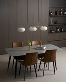 Contemporary 3-Light Glass Globe Pendant Ceiling Fixture