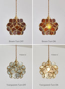 Modern Glass Petal Pendant Ceiling Light