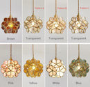 Modern Glass Petal Pendant Ceiling Light