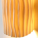 Nordic Resin Striped Half Cylinder Wall Sconce