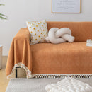 Herringbone Tassel Sofa Cover