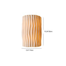 Nordic Resin Striped Half Cylinder Wall Sconce