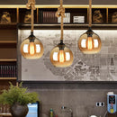 Vintage Rope Globe Pendant Light