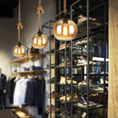 Vintage Rope Globe Pendant Light