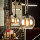 Vintage Rope Globe Pendant Light