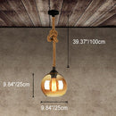 Vintage Rope Globe Pendant Light