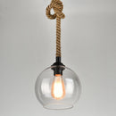 Vintage Rope Globe Pendant Light