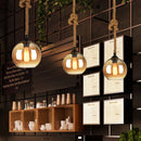 Vintage Rope Globe Pendant Light