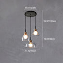 Nordic Style Rippled Glass Pendant Lamp