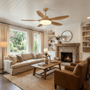 Asymmetric Blade Ceiling Fan Light