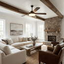 Asymmetric Blade Ceiling Fan Light