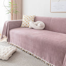 Herringbone Tassel Sofa Cover