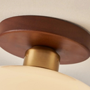 Bauhaus Glass Dome Ceiling Light