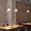 Nordic Style Rippled Glass Pendant Lamp