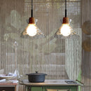 Nordic Style Rippled Glass Pendant Lamp