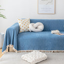 Herringbone Tassel Sofa Cover