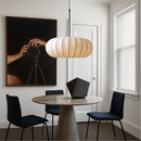 Japandi Ribbed Pendant Light