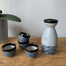 Porcelain Wave Sake Set