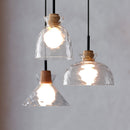 Nordic Style Rippled Glass Pendant Lamp