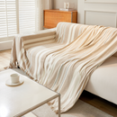Neutral Stripe Sofa Cover
