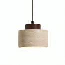 Mediterranean Cylinder Stone Pendant Light