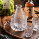 Hammered Glass Decanter Set