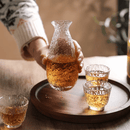 Hammered Glass Decanter Set