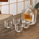 Hammered Glass Decanter Set
