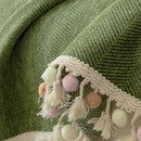 Herringbone Tassel Sofa Cover
