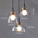 Nordic Style Rippled Glass Pendant Lamp