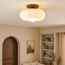 Bauhaus Glass Dome Ceiling Light