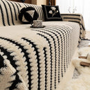 Loop Knit Stripe Sofa Cover
