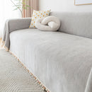 Herringbone Tassel Sofa Cover