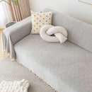 Herringbone Tassel Sofa Cover