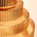Sculptural Tiered Glass Pendant Light