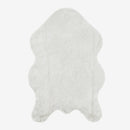 Cream Rabbit Plush Rug