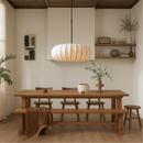 Japandi Ribbed Pendant Light