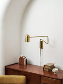 Metal Swing Arm Plug-In Wall Light