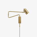 Metal Swing Arm Plug-In Wall Light