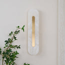 Luxury Alabaster Wall Sconce Hardwired Fixture