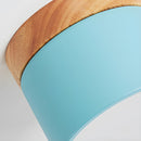 Wood Accent Drum Ceiling Light