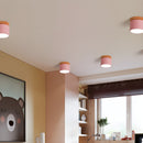 Wood Accent Drum Ceiling Light