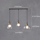 Nordic Style Rippled Glass Pendant Lamp